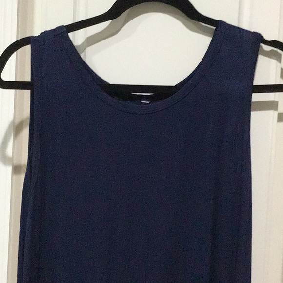 Navy Blue T-shirt Sundress w/ pockets - Picture 2 of 5